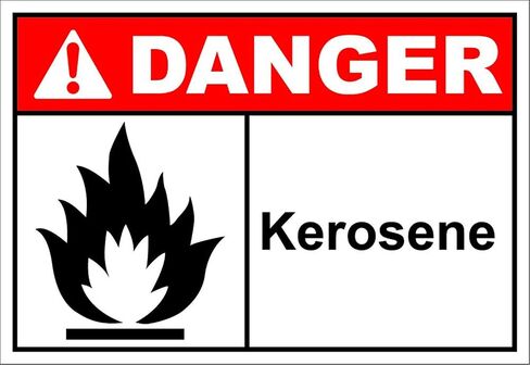 Kerosene Danger OSHA / ANSI Label Vinyl Decal Sticker Kit OSHA Safety Label Compliance Signs 8" in Kuwait