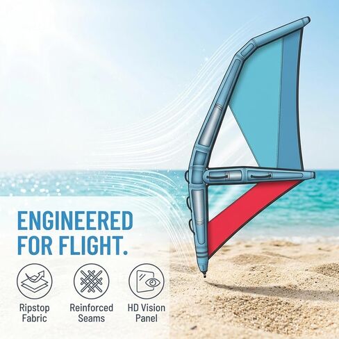 Paddle Board Sail, Inflatable Sail, Inflatable Sailing Sail, Professional Inflatable Paddle Board, Sail Area, 360° Base Rotation, Ideal for Windsurfing in Kuwait