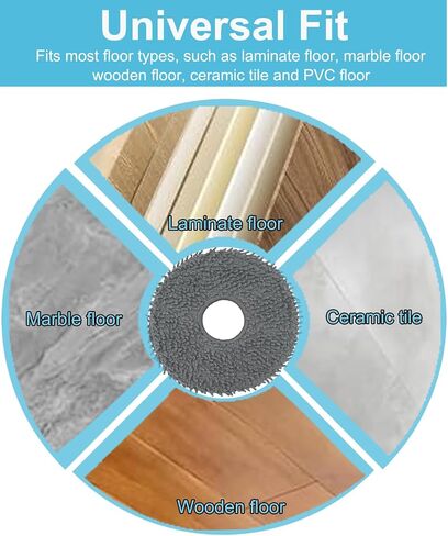 12 Pack Replacement Mop Pads for Roborock Qrevo S Pro, Saros 20/10R/Z70, QV 35A, Qrevo S5V, Qrevo Curv S5X/Curv/CurvX, Q Revo, Qrevo Edge Robot Vacuum, Washable Reusable Microfiber Mopping Cloth in Saudi Arabia