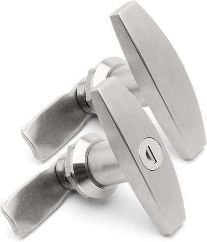 T-Type Rotary Tongue Lock 304 Stainless Steel Distribution Box Door Handle Control Cinet 1Pcs in Kuwait
