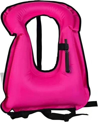 Kayaking Vest Rapid Inflation Valve Compact Foldable for River Lake Coastal Paddling Outdoor Recreation in Kuwait