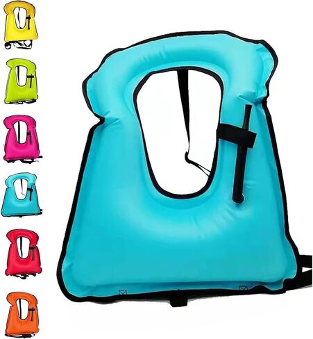 Kayaking Vest Rapid Inflation Valve Compact Foldable for River Lake Coastal Paddling Outdoor Recreation in Saudi Arabia