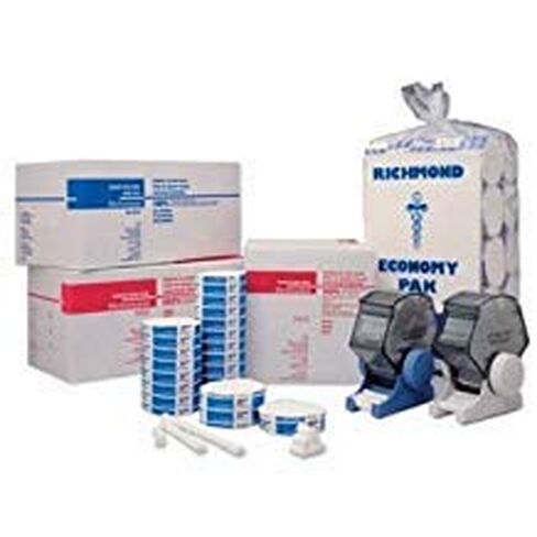200204 Braided Cotton Roll, Non-Sterile, 3/8" Diameter, 1-1/2" Length, Junior Pak, Medium (Pack of 2000) in Kuwait