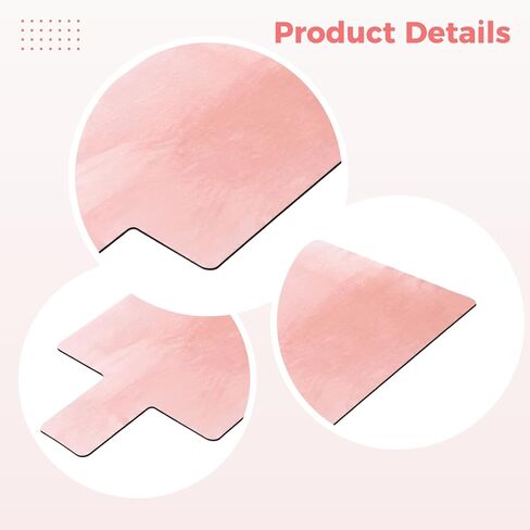Foldable Pilates Reformer Mat, 39.4 x 24 in / 100 x 61 cm Pink Velvet, Non-Slip with Silicone Bottom, Sweat-Absorbent & Hygienic for Home Gym Exercise, Portable in Kuwait