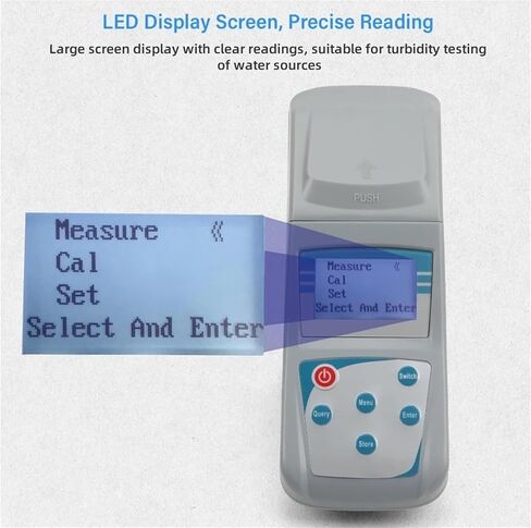 Water Turbidity Analyzer, Digital Turbidity Meter Portable Stray Light Tester for Water Quality Display for Treatment in Kuwait
