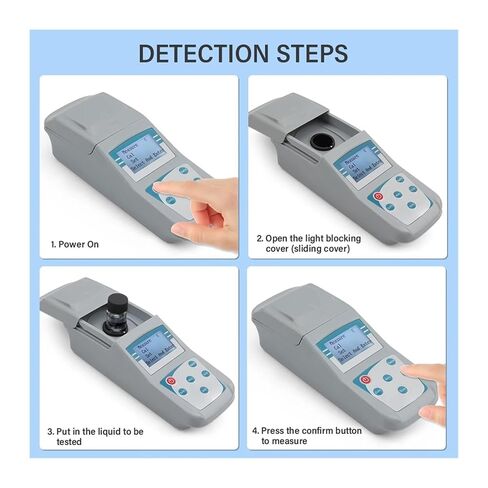 Water Turbidity Analyzer, Digital Turbidity Meter Portable Stray Light Tester for Water Quality Display for Treatment in Kuwait