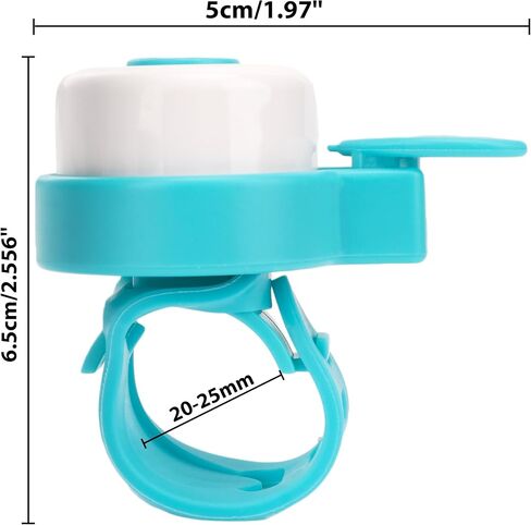 Kids Bike Bell – Silicone Strap Bicycle Bell for Boys & Girls, Easy Install, Adjustable Ring for Kid Bike Handlebar, Ideal for Toddler Scooters and Bikes (Blue and Pink) in Kuwait