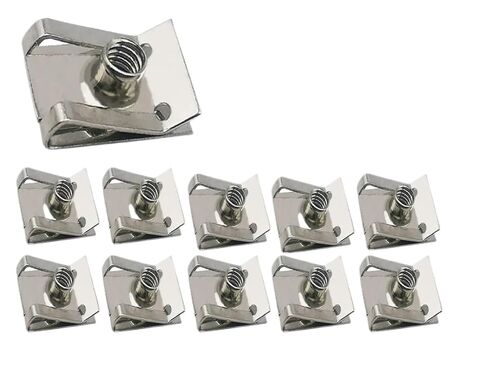 Stainless Steel U Type Speed Nut Clip with Thread M4 M5 M6 M8 Reed Nut Assortment for Automotive Motorcycle Scooter Panel Fastener 30-100PCS(M4-100PCS) in Kuwait