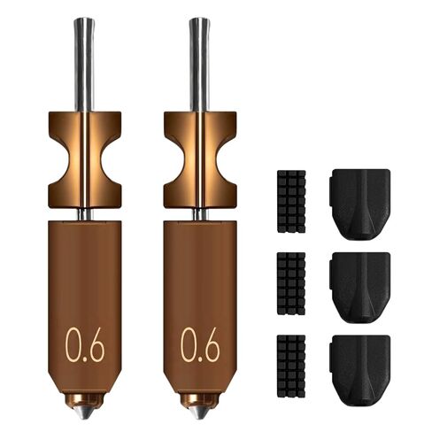 for AD5X Upgraded 0.6mm Hotend Nozzles 2 Packs 3D Printer Assembled Extruder Kits- All Metal Hot End/Printhead Replacement with Detachable Nozzle, Extra 3PCS Silicone Sock+ PCS3Nozzle Brush in Saudi Arabia