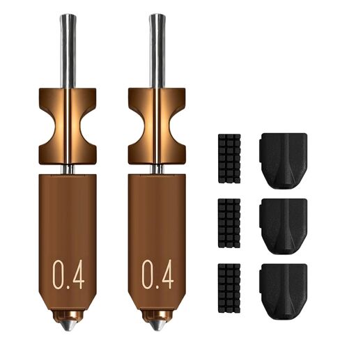 for AD5X Upgraded 0.6mm Hotend Nozzles 2 Packs 3D Printer Assembled Extruder Kits- All Metal Hot End/Printhead Replacement with Detachable Nozzle, Extra 3PCS Silicone Sock+ PCS3Nozzle Brush in Saudi Arabia