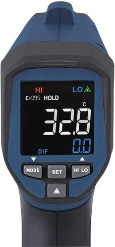 REED Instruments R2330 مقياس حرارة بالأشعة تحت الحمراء 50:1، 2282 درجة فهرنهايت (1250 درجة مئوية) in Kuwait