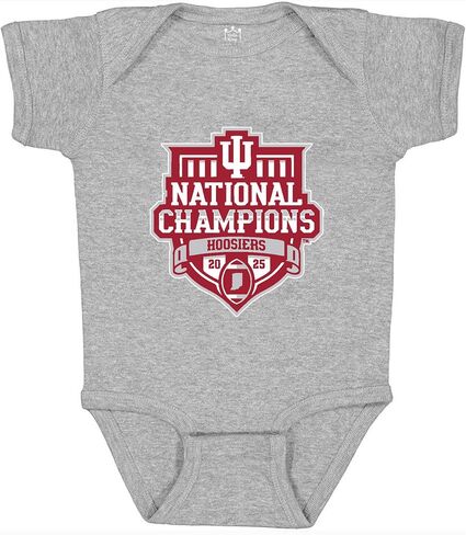 Little King NCAA Indiana Hoosiers 2025 NCAA National Champions Knobby Infant Romper - Sizes 0-3 6M 12M 18M 24M in Kuwait