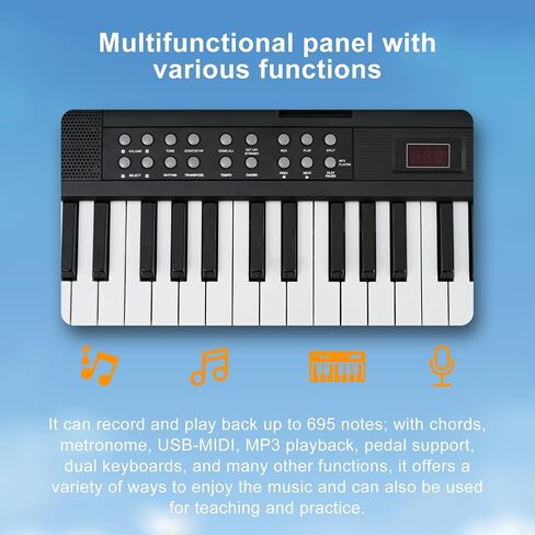 Foldable Piano Keyboard 88 Keys, Full Size Portable Digital Piano, Electric Piano Keyboard with Sustain Pedal, Carry Bag and Headphones for Beginners Adults in Kuwait