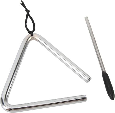 Triangle Instrument, Prevention Manual Percussion Stainless Steel Triangle Clear Sound High Resistance for Dinner Bell in Kuwait