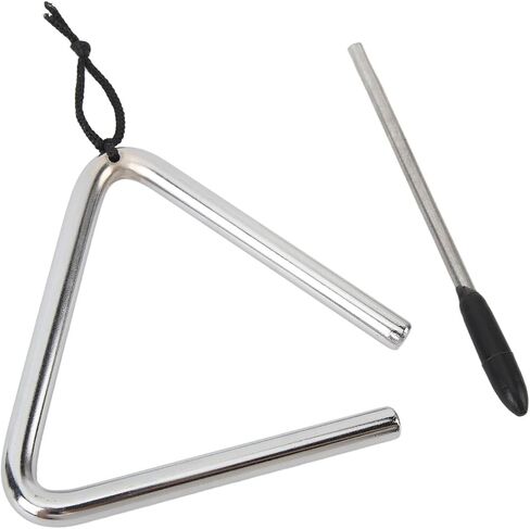 Triangle Instrument, Prevention Manual Percussion Stainless Steel Triangle Clear Sound High Resistance for Dinner Bell in Kuwait