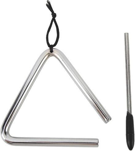 Triangle Instrument, Prevention Manual Percussion Stainless Steel Triangle Clear Sound High Resistance for Dinner Bell in Kuwait