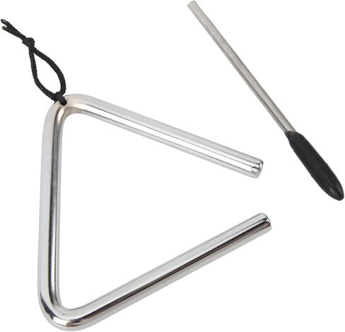 Triangle Instrument, Prevention Manual Percussion Stainless Steel Triangle Clear Sound High Resistance for Dinner Bell in Kuwait