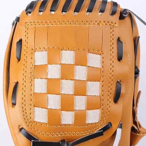 Baseball Glove Sports Baseball Softball Glove Tee Pitcher Hand PU Softball Mitt Left Hand Throw Catchers Gloves Brown Size S Mens Baseball Glove in Kuwait
