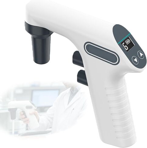 Lab Digital Automatic Pipette Controller, Electric Pipettor Aid Pump, LCD Display, 0.1-80ml Capacity Range 6 Adjustable Speed, for Biology Chemical in Kuwait