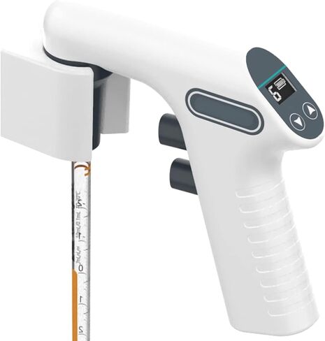 Lab Digital Automatic Pipette Controller, Electric Pipettor Aid Pump, LCD Display, 0.1-80ml Capacity Range 6 Adjustable Speed, for Biology Chemical in Kuwait