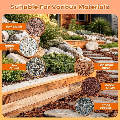 Bond Craftor Mulch Glue for Landscaping, 1.1 Gallon Gravel Binder & Mulch Stabilizer, Pet Safe Lockdown Sticky Rock Glue for Pea Gravel, Pebbles, Wood and Bark,Pine Straw for Outdoor(200 Sq Ft) in Kuwait