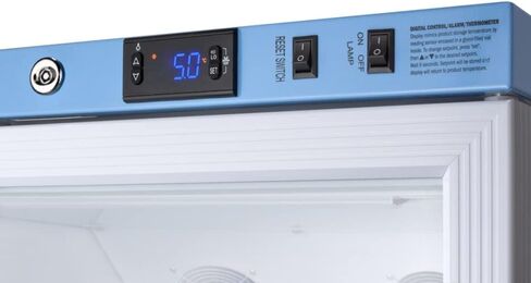 Summit Appliance ARG61PVBIADADL2B Performance Series Pharma-Vac 6 Cu.Ft. ADA Height Glass Door Commercial All-refrigerator with Data Logger, Silver Ion-coated Handle, Keyed Lock, Magnetic Door Gasket in Kuwait