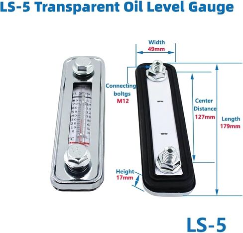 Walfront Hydraulic Oil Level Indicator Transparent Design Accurate Measurement Tool for Hydraulic Systems Easy to Read LS-5 Model in Kuwait