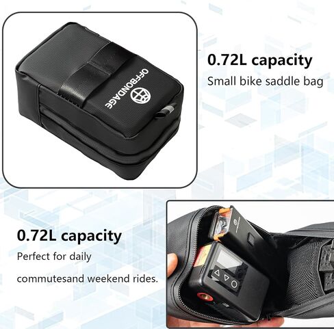 Bike Saddle Bag Small with Co2 Cartridges Holder Design Bike Seat Bag for Road Mountain ebike in Kuwait