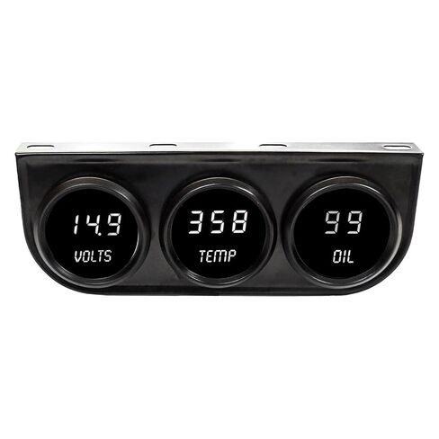 Intellitronix 2-1/16 LED Digital Panel 3-Gauge - Black Finish in Kuwait