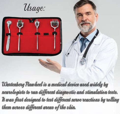 إصدار خاص من دولاب WARTENBERG للتشخيص الحسي العصبي، مجموعة 1،3،5،7 مع حقيبة in Kuwait