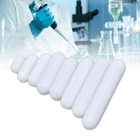قضيب التحريك المغناطيسي، مجموعة درجة حرارة واسعة PTFE مكونة من 8 قطع، قضيب التحريك المغناطيسي، قضيب التحريك PTFE مع صندوق بلاستيكي للاستخدام في المختبرات والصناعة والأجهزة in Kuwait