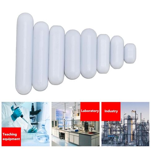 قضيب التحريك المغناطيسي، مجموعة درجة حرارة واسعة PTFE مكونة من 8 قطع، قضيب التحريك المغناطيسي، قضيب التحريك PTFE مع صندوق بلاستيكي للاستخدام في المختبرات والصناعة والأجهزة in Kuwait