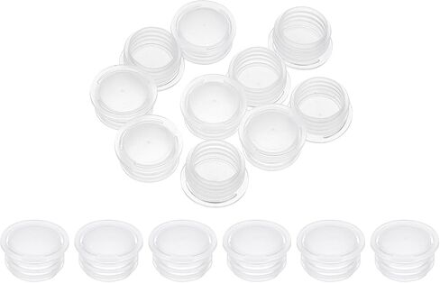 PATIKIL Salt and Pepper Shaker Stoppers 19mm/0.75", 10Pcs Plastic Salt Shaker Plug Replacement with Pull Ring Reusable Clear Round End Cap for Pots Bottles Pipes in Kuwait