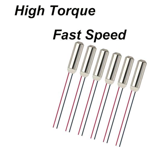 TOP-MAX 6 قطع محرك DC بدون قلب، محركات اهتزاز مصغرة، هزازات أسطوانية صغيرة للنموذج، مدلك، 7 × 25 مم in Kuwait
