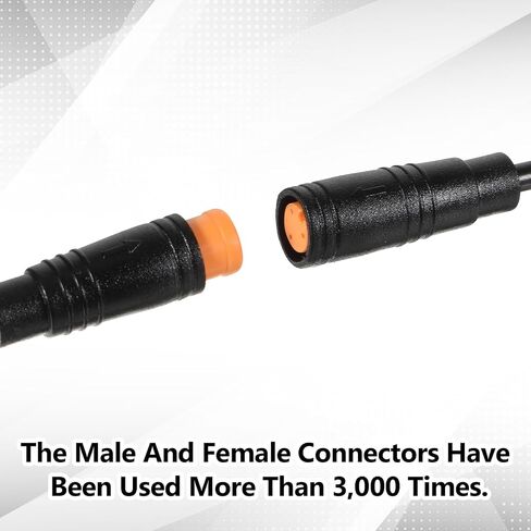 5 Pairs 2Pin/3Pin/4Pin Male Female Waterproof Cable, Ebike Extension Cable,15cm Female & Male Plug Wire, Ebike Battery Connector, Electric Bike Extension Cables Connector for Light, Ebrake in Kuwait