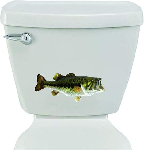 Epic Designs Bathroom Toilet Sticker Decal Bass Fish Wall Decal Sayings and Letters in Kuwait