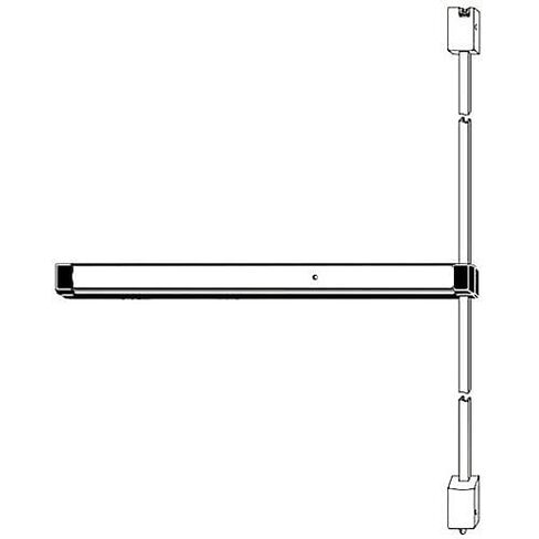 8233LR36 8233 8200 Series Life-Safety Narrow Stile Vertical Rod Exit Device with Electric Latch Retraction Solenoid for 36" Door Opening, Black Anodized in Kuwait
