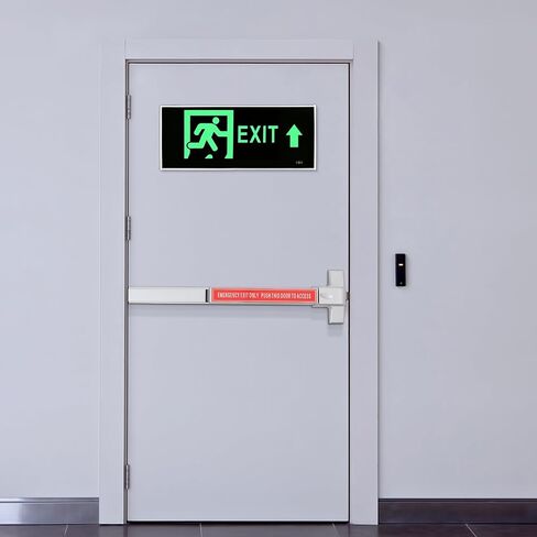 Door Push Bar Panic Exit Device, 25.6" Commercial Emergency Exit Push Bar Door Lock with 2 Keys, Exit Door Hardware Iron Push Bar Handle, Panic Bar Lock, Safety Exit Lock in Kuwait