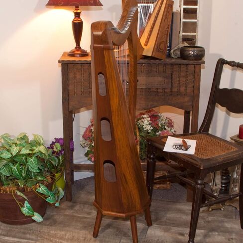 Roosebeck 29-String Mintrel Pedestal Harp w/Chelby Levers & Bag, 5 Panel in Kuwait