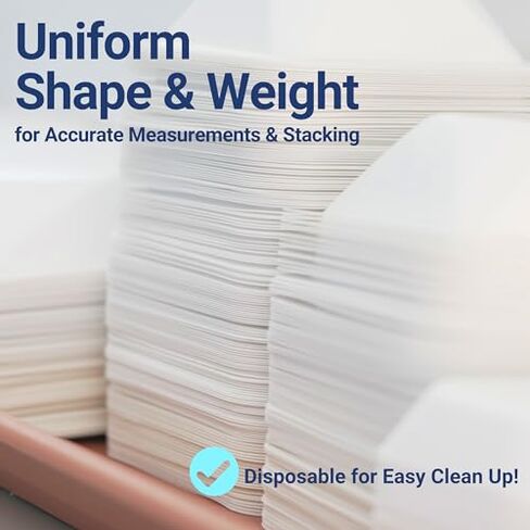 Pure Ponta Weigh Boats - 125pk Medium & 125pk Large Square Plastic Disposable Trays for Scale - 100ml & 330ml Lab Dishes in Kuwait