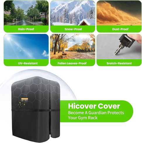 Workout Equipment Cover Compatible with SincMill, 600D Oxford Home Gym Equipment Cover, Protect for Gym Equipment for Home Garage/Home Gym Equipment With Air Vent & Reflective strip-41"L×69"W×73"H in Kuwait