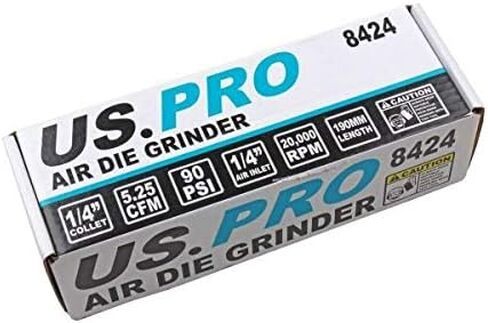US PRO Tools 1/4" Air Die Grinder Composite Body, Grinding Tool 8424 in Kuwait