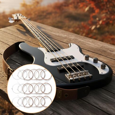 18 PCS Electric Guitar Strings 3 Full Sets Acoustic Guitar Strings Including E-1st B-2nd G-3rd D-4th A-5th E-6th Comfortable Feel Bright and Well Balanced Tone Replacement Guitars String in Kuwait