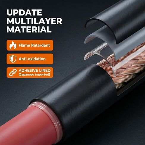 TKDMR 530 Pcs Heat Shrink Tubing Kit - 5:1 Ratio,Adhesive Lined,Waterproof Marine Grade,Electrical Heat Shrink Tube Assortment for Automotive Wire Repair Outdoor Wiring with Box in Kuwait
