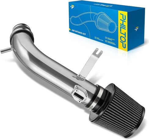 PHILTOP 3" Cold Air Intake Kit System Compatible with 2003 2004 2005 2006 2007 Honda Accord 3.0L V6, High Performance, Red in Kuwait