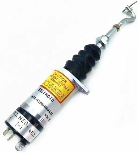 Engine Flameout Solenoid Valve Switch 1502-12D6U2B2S2A, Oil Cut-Off Extinguisher Valve - Replacement Part for Excavator Heavy Equipment(24V) in Kuwait