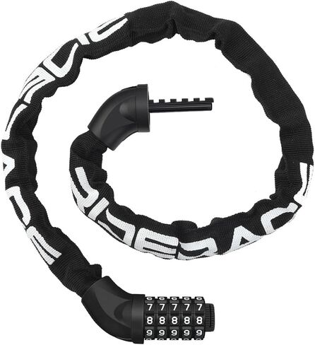 Bicycle Chain Lock 95cm – Robust Spiral Lock with Fabric Protection for Bicycles, E-Bikes & Motorcycles in Kuwait