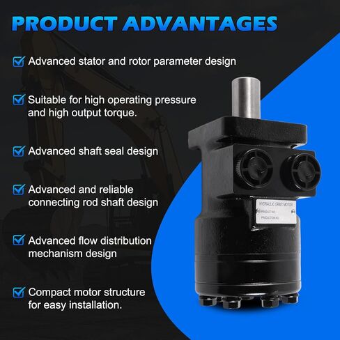 103-1011-012 | 103-1011 Hydraulic Motor | Direct Replacement for Eaton Char-Lynn S Series | Cast Iron High Torque | Displacement 93cc/r | Maximum Speed 607 RPM | 4-Hole Flange | in Kuwait