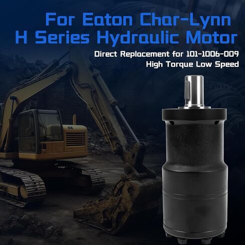 101-1006-009 Hydraulic Motor Replacement for Char-Lynn Eaton H Series, 14.1 cu in/rev Displacement, 1 Inch Straight Shaft 4-Bolt Mount 243 RPM 1450 PSI in Kuwait
