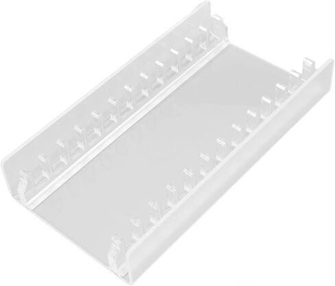 Playing Card Storage Rack, Sturdy Acrylic Design with 12 Slots, Easy to Use for Game Collectors, Transparent Game Disk Display Holder for Home in Kuwait